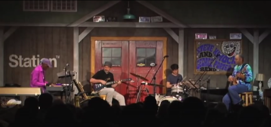 L-R: Bernie Worrell, Steve Kimock, John Kimock and George Porter, Jr. perform at the Fur Peace Ranch on Sept. 8, 2012.