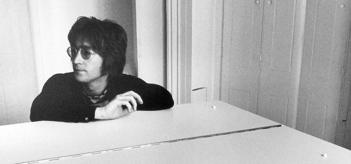 John Lennon at piano