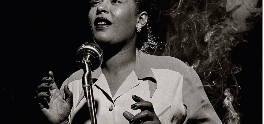 Billie Holliday, photographed by Herman Leonard, 1949