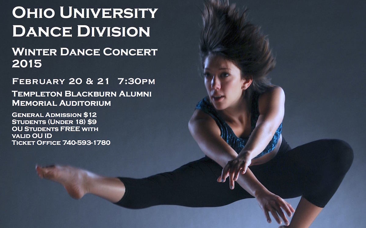 Ohio University 2015 Winter Dance Concert flyer