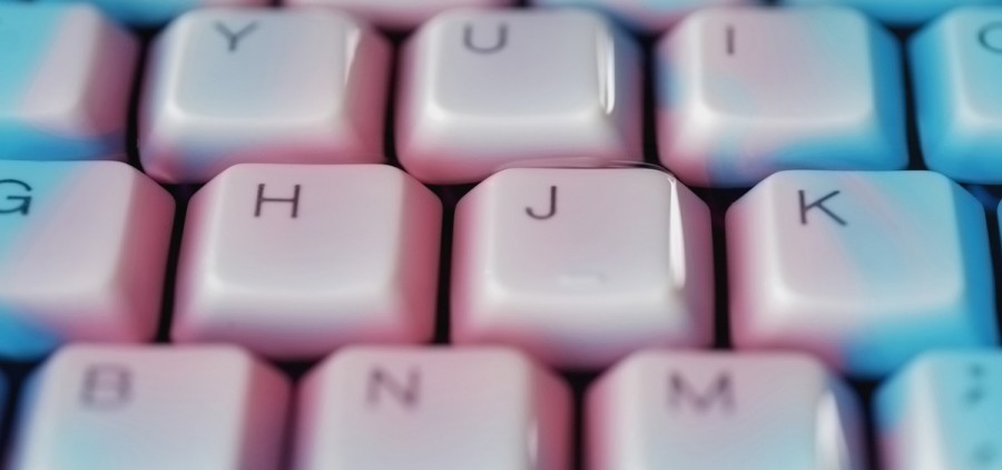 close up of a computer keyboard