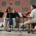 “Mozart on the Green” musicians perform at an outdoor concert at Ohio University. The annual festival returns June 15. (Ohio University)