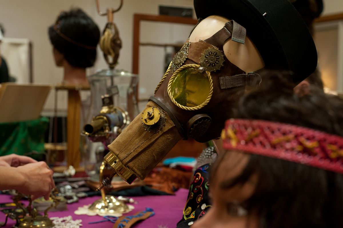 Steampunk goods for sale (Mark Clavin/WOUB)
