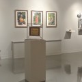 John McVicker's painting, "Five Bulbs," (above, far left) was recently exhibited at Webster University's "40@100" exhibit. (Jeff Hughes)