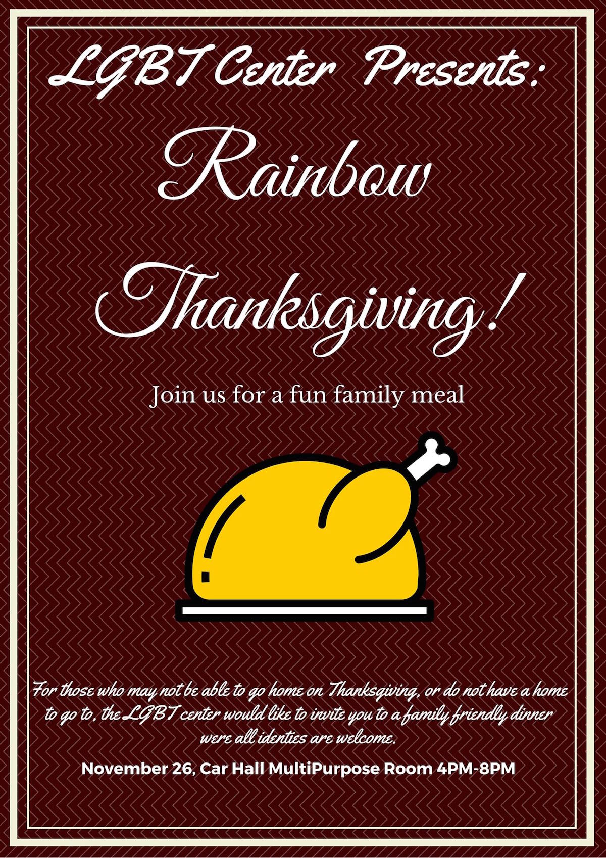 2015 Rainbow Thanksgiving poster