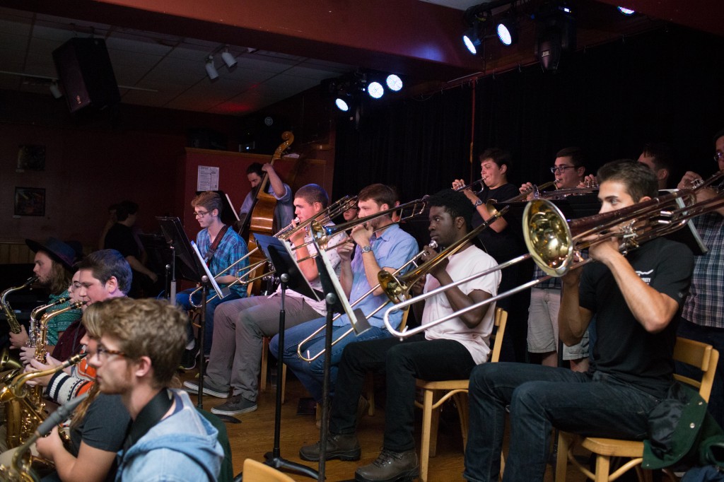 The Ohio University Jazz Band plays at Casa Neuva on October 8, 2016.  Michael Johnson