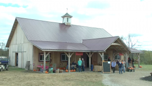 The main building at Libby's Pumpkin Patch.