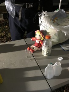 Above is an actual photo of items recovered from a methamphetamine lab bust where children were living. Courtesy: Athens Major Crimes Unit