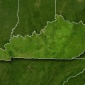 Kentucky on a map