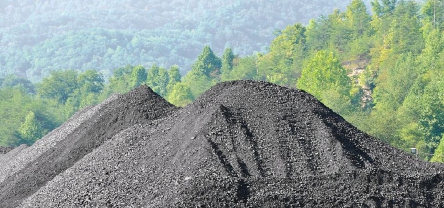 Piles of coal