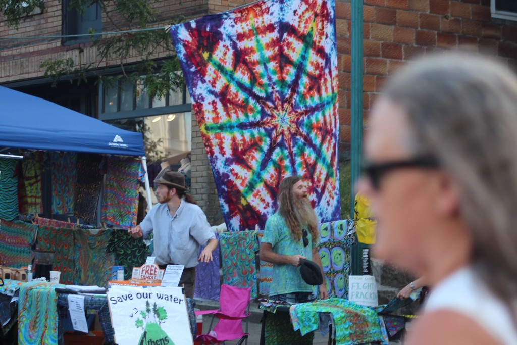 Vendors of all types set up at the 2017 Boogie on the Bricks. (WOUB/Marie Swartz) 