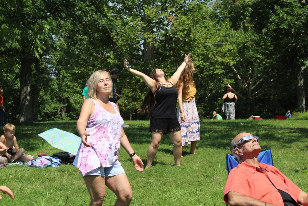 Some were euphoric after the Great American Solar Eclipse. (WOUB/Emily Votaw) 