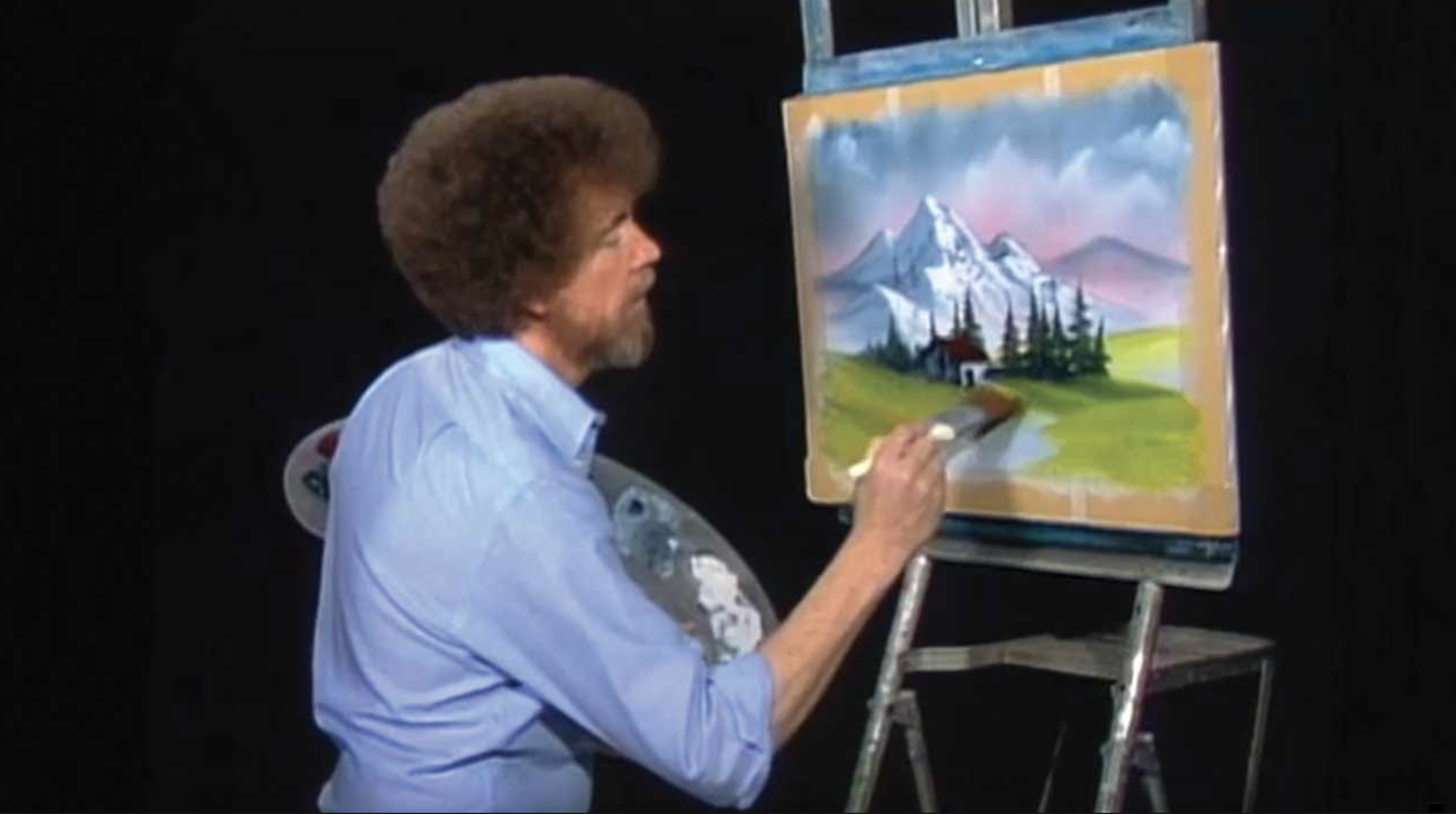 Bob Ross The Happy Painter To Air On Woub Hd August 5 Woub Public Media