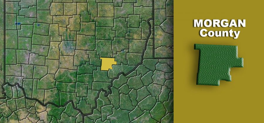 A graphic highlights Morgan County on a map