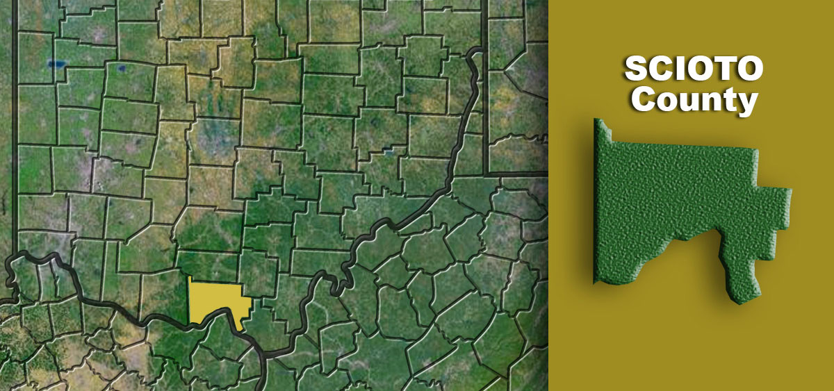 A graphic highlights Scioto County