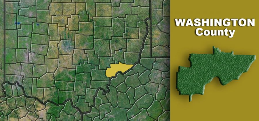 Washington County on a map