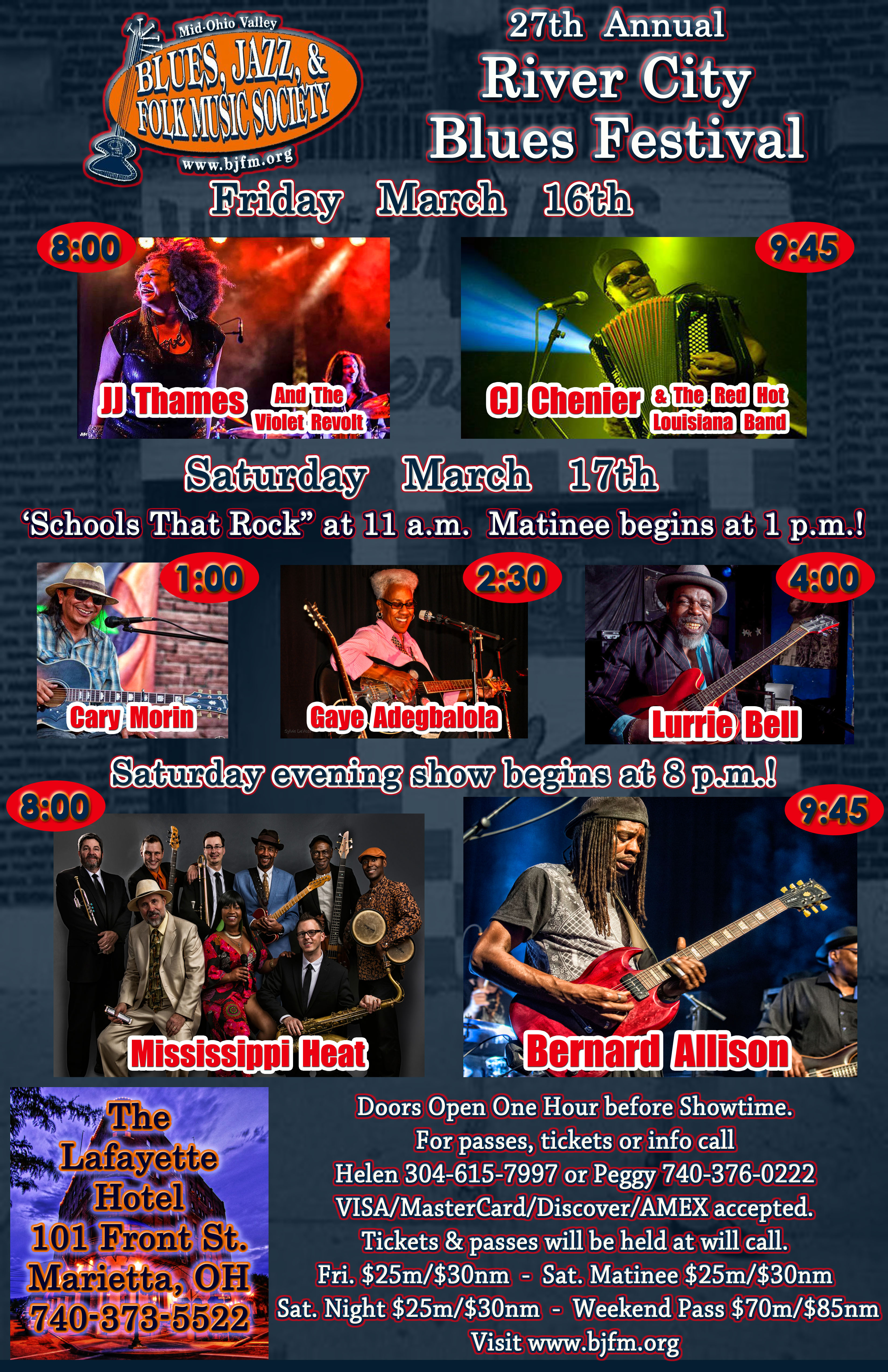27th Annual River City Blues Festival Set for March 16-17 - WOUB Public ...
