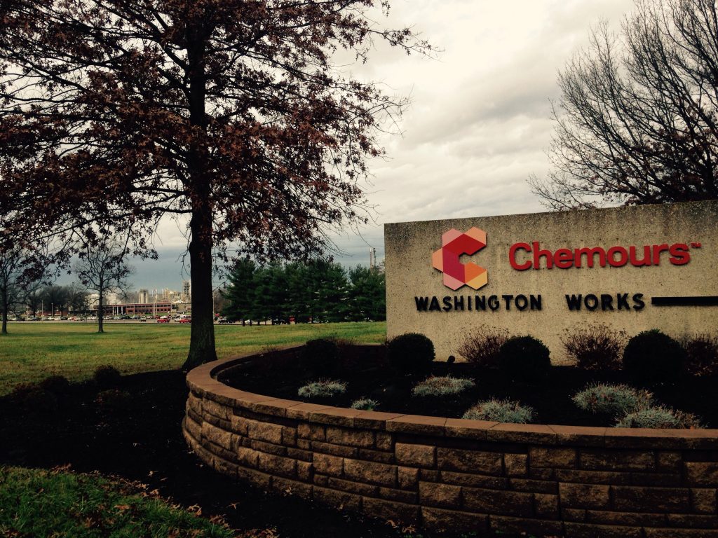 The Chemours facility, formerly the Dupont company’s site