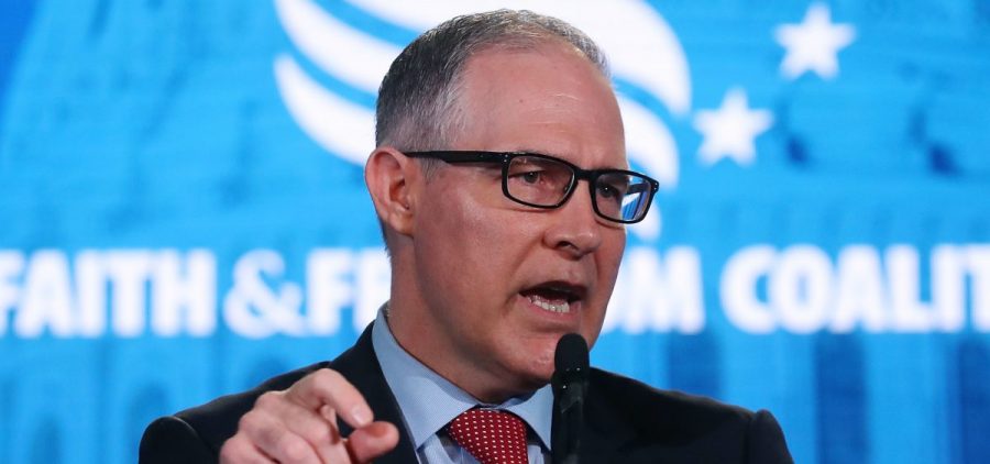 EPA Administrator Scott Pruitt speaks at the Faith and Freedom conference in Washington, DC, on June. Pruitt is facing multiple ethics scandals from his actions since taking over the agency.