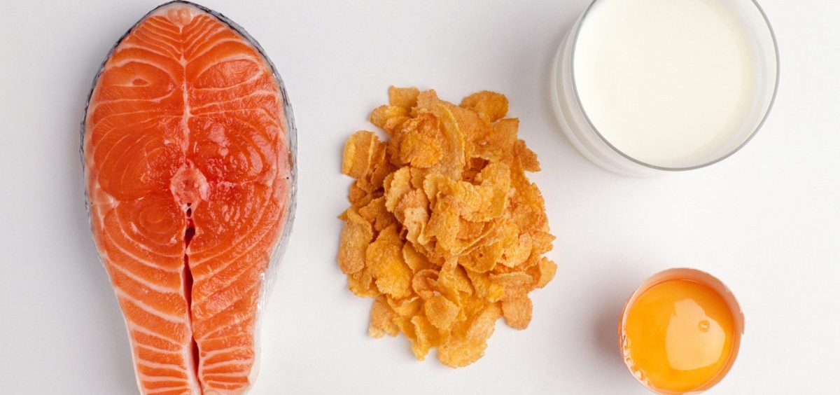 A serving of salmon contains about 600 IU of vitamin D, researchers say, and a cup of fortified milk around 100 IU. Cereals and juices are sometimes fortified, too. Check the labels, researchers say, and aim for 600 IU daily, or 800 if you're older than 70.