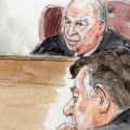 Judge Ellis gives jury instructions in front of Paul Manafort on Tuesday.