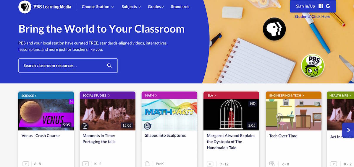 PBS LearningMedia Unveils New Design and User Experience - WOUB Public ...