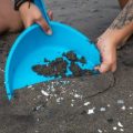 Microplastics are not just showing up on beaches like this one in the Canary Islands — a very small study shows that they are in human waste in many parts of the world.