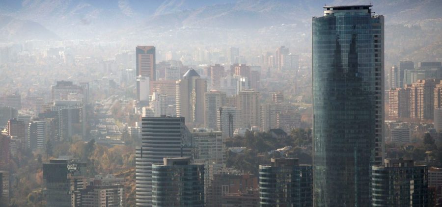 Smog blankets Santiago, Chile, in June. A U.N. report warns that  even a 1.5-degree C increase in global temperatures will cause serious changes to weather, sea levels, agriculture and natural eco-systems.