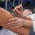 Alex Schwartzman, a law student at George Washington University in Washington, D.C., is one of only 8 to 39 percent of college students who get the flu shot in a given year.