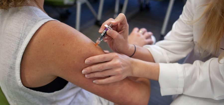 Alex Schwartzman, a law student at George Washington University in Washington, D.C., is one of only 8 to 39 percent of college students who get the flu shot in a given year.