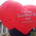A large balloon in support of the Heartbeat Bill.
