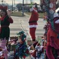 Toledo's Christmas Weed (upper left corner), which is now so heavily decorated that you can barely see it, provided a little holiday cheer at a busy intersection Wednesday.