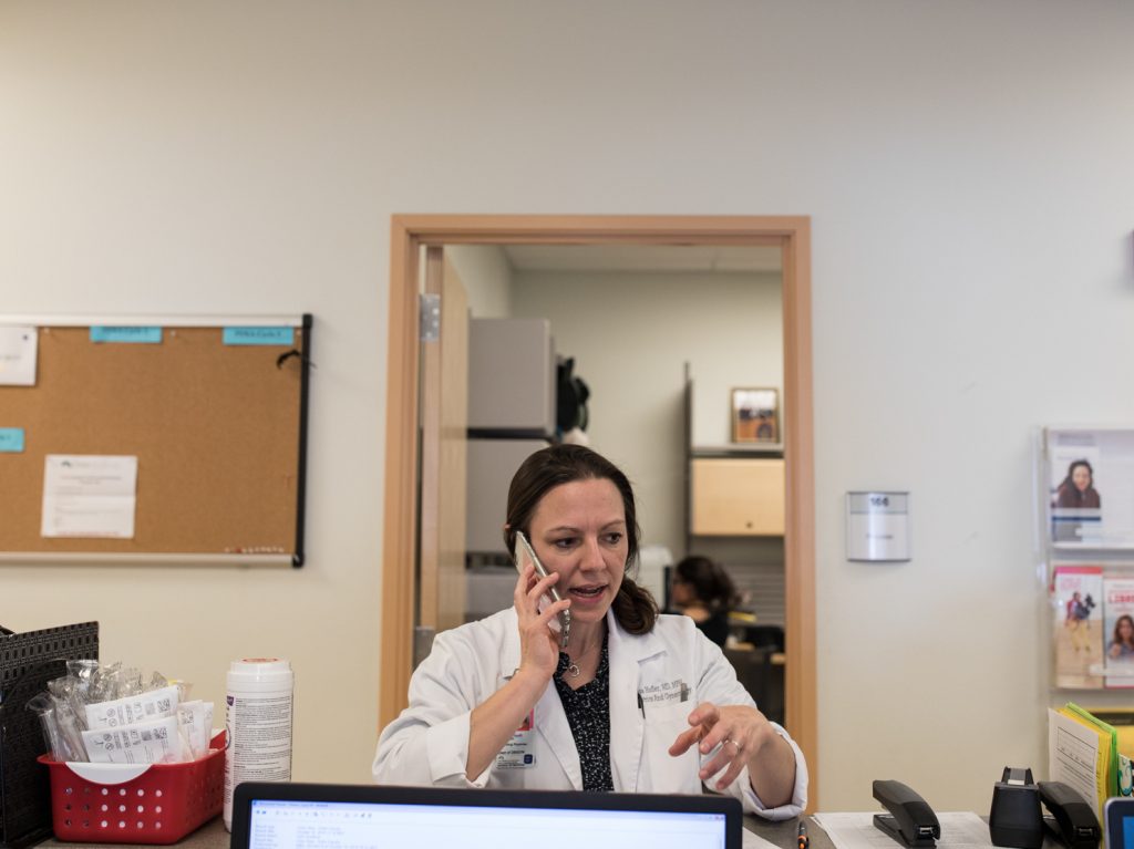 Dr. Lisa Hofler runs a University of New Mexico clinic that stocks mifepristone but doesn't routinely provide prenatal care. She and her colleagues can schedule same-day appointments for women diagnosed with miscarriages elsewhere.