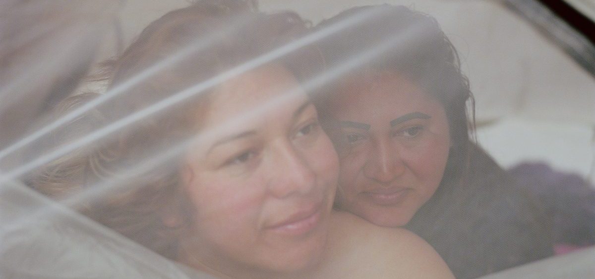 Mirna Yolanda Contreras, 29 (left), and Paula Arita, 32, are both from San Pedro Sula, Honduras. "Since we met in Puebla [Mexico], we have never separated. We became very good friends; we slept in the same place the whole time," Contreras said.