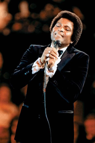 Charley Pride in concert on stage