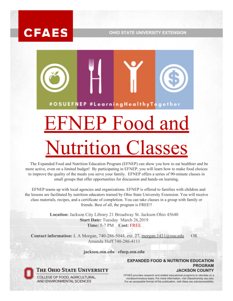 EFNEP Food and Nutrition Classes - WOUB Public Media