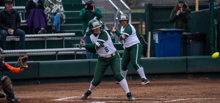 Ohio Softball Katie Yun prepares for upcoming pitch
