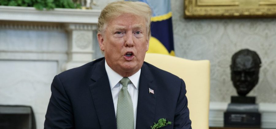 President Trump said Thursday he would "probably have to veto" the resolution blocking his emergency declaration to build a wall on the U.S.-Mexico border.