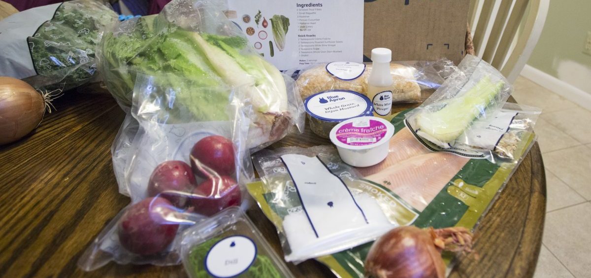 While it may seem that heaps of plastic from meal kit delivery services like Blue Apron make them less environmentally friendly than traditional grocery shopping, a new study says the kits actually produce less food waste.