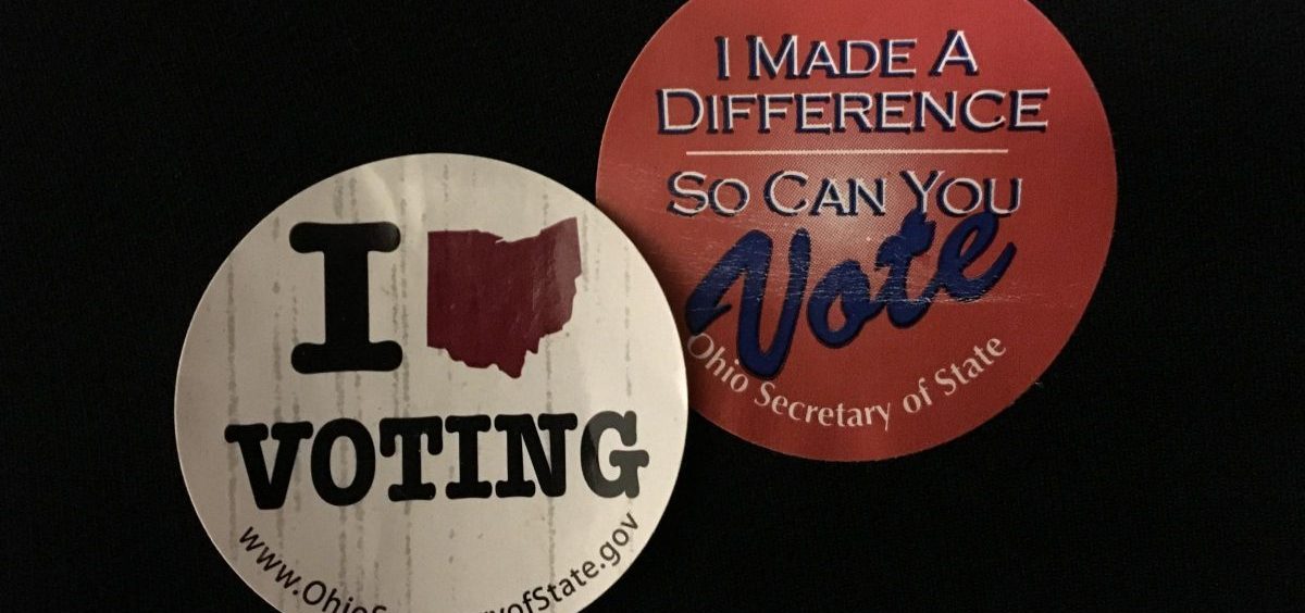 Old voting stickers