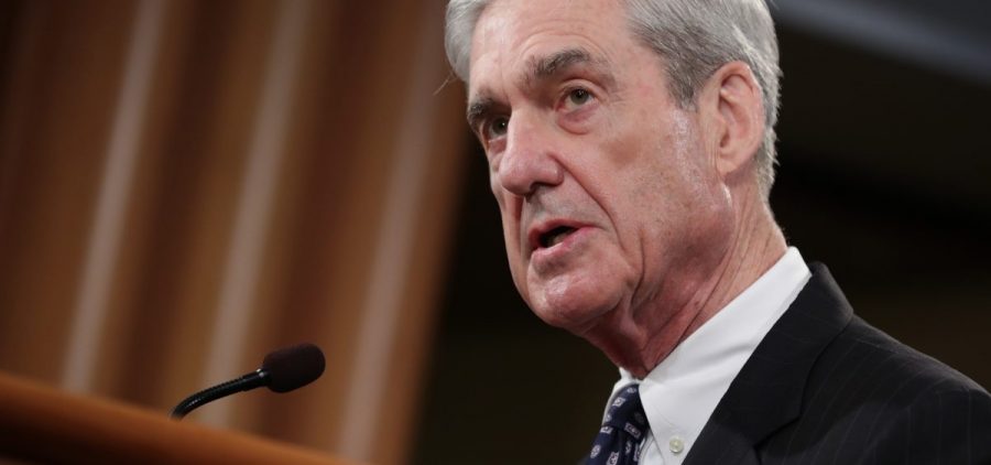Special counsel Robert Mueller makes a statement about the Russia investigation on Wednesday at the Justice Department.