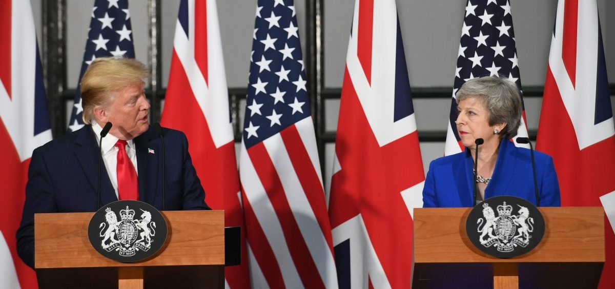 "I think Mexico will step up and do what they should have done," President Trump said at a press conference with British Prime Minister Theresa May after a meeting with her at 10 Downing Street.