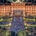 massive Crowds outide for the 2019 Vienna Philharmonic Summer Night Concert