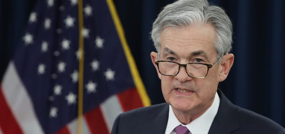 Federal Reserve Chairman Jerome Powell speaks during a news conference on May 1 in Washington, D.C. He is testifying before Congress this week about economic challenges.