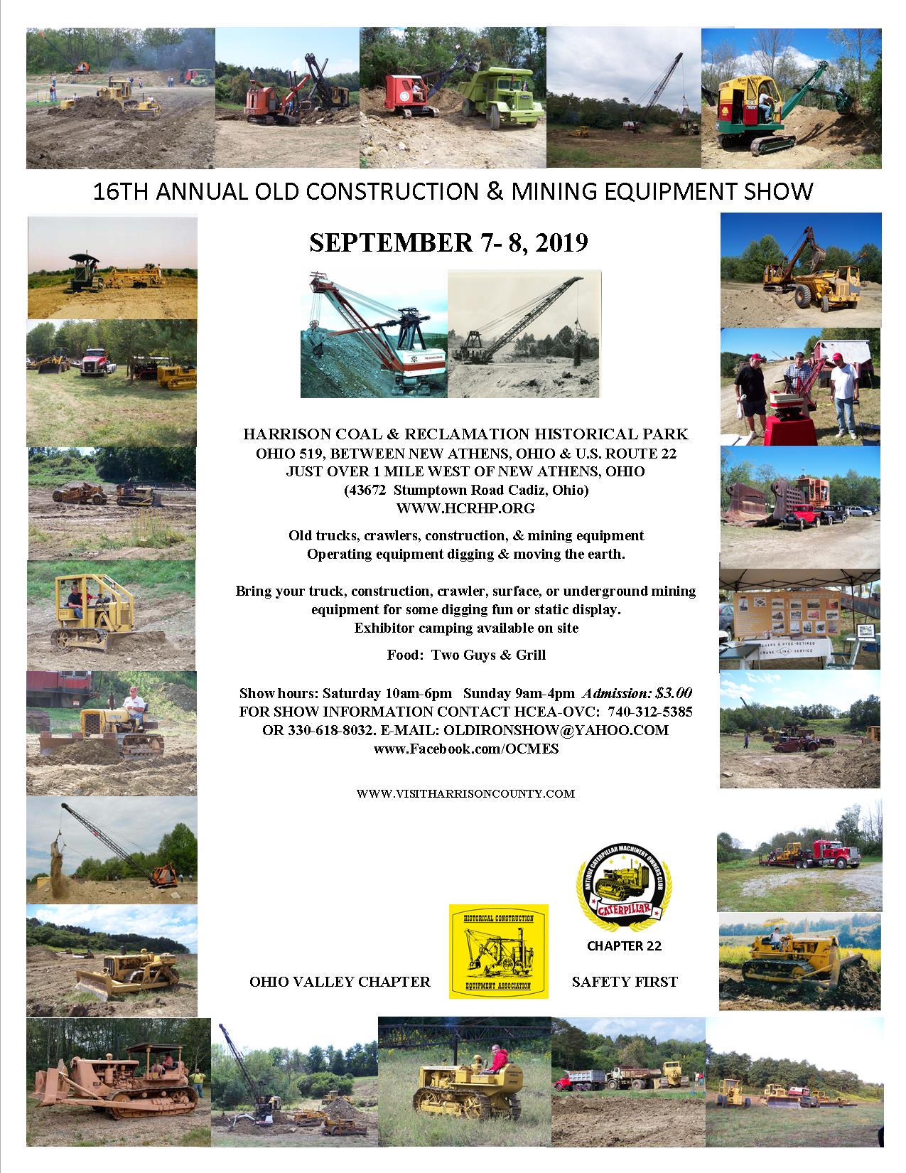 A flier for the 16th Annual Old Construction & Mining Equipment Show September