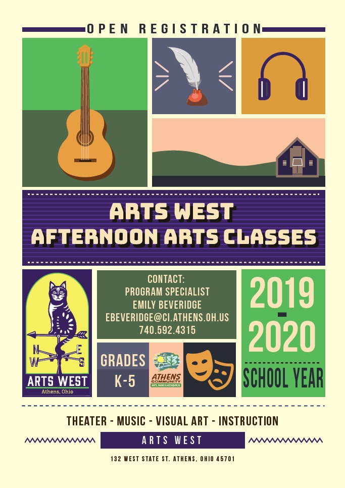 Afternoon Arts Classes Poster