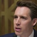 Sen. Josh Hawley, R-Mo., speaks during a hearing of the Senate Judiciary Committee in March. He blames big tech for using "exploitative and addictive practices in order to get us to spend more time on their platform."