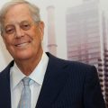 David Koch with a rendering of The David H. Koch Center for Cancer Care in 2015. The billionaire underwrote both old-fashioned charitable causes and the conservative movement, reshaping U.S. politics.