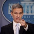 Ken Cuccinelli, the acting director of U.S. Citizenship and Immigration Services, said Monday at the White House that immigrants legally in the U.S. may no longer be eligible for green cards if they use food stamps, Medicaid and other public benefits.