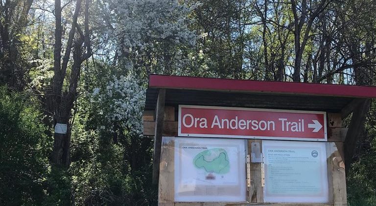 Ona Anderson Trail sign